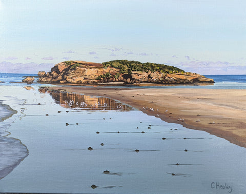 Merri Island Reflection by Caroline Healey - painting