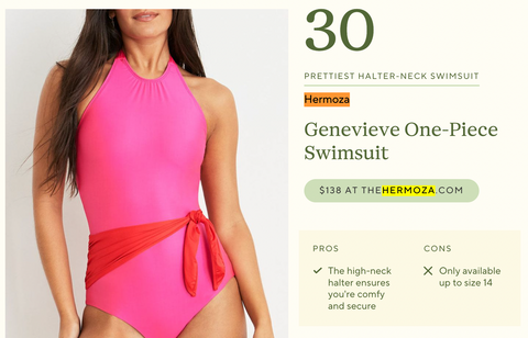 Hermoza is Featured in Oprah Daily's Best Swimsuits