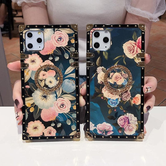 Stylish French Style Flower Ring Phone Case for Samsung Galaxy Z