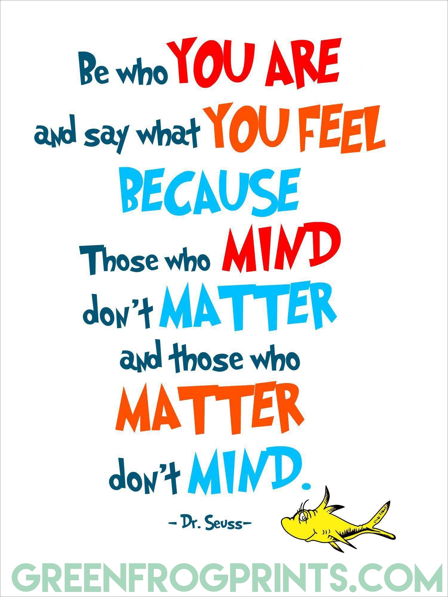 Dr Seuss Quote Posters Free Printable Dr. Seuss Quote Posters
