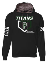 Load image into Gallery viewer, Titans - Performance Fleece Hoodie - Black with logo