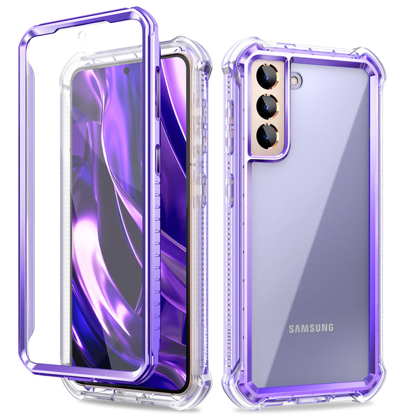 Protector Samsung Galaxy S21 Plus con corazones color violeta - en Cellular  Center