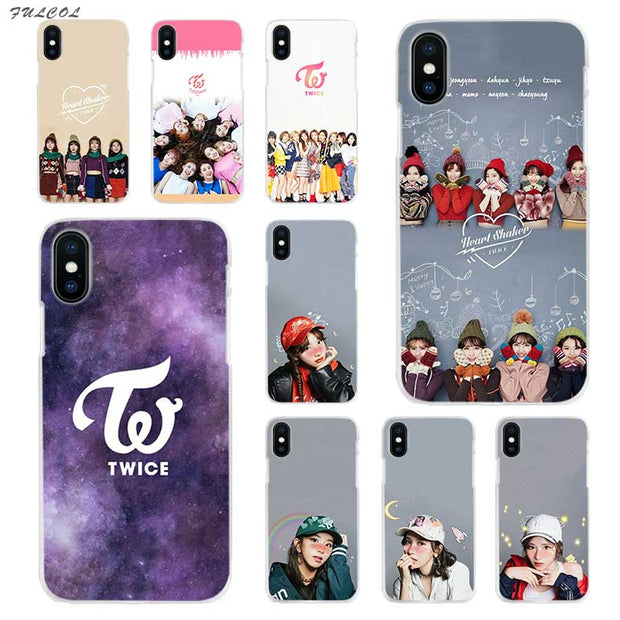 Fulcol Twice Mina Momo Kpop Transparent Patterned Hard Case Cover For The Big Cat Cases