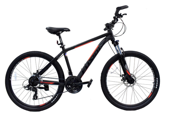 matte black mountain bike