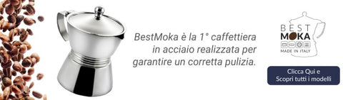 Caffettiera ad induzione in acciaio inox Best Moka made in italy