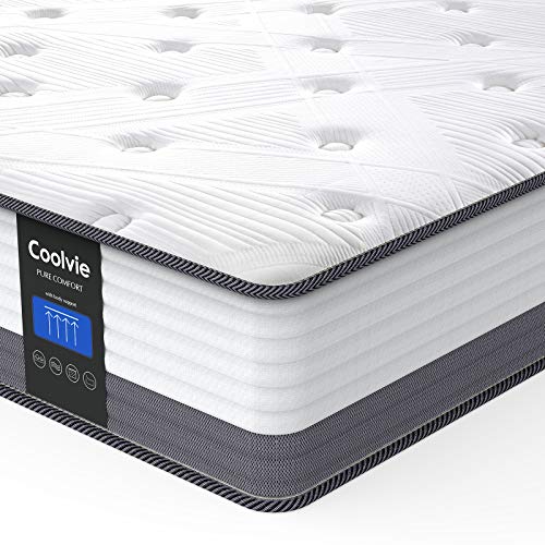 Oliver & Smith Since 1921 Twin Mattress - 10 inch Cool Memory Foam & Hybrid Spring Mattress with Breathable Cover - Comfort Plush Euro Pillow