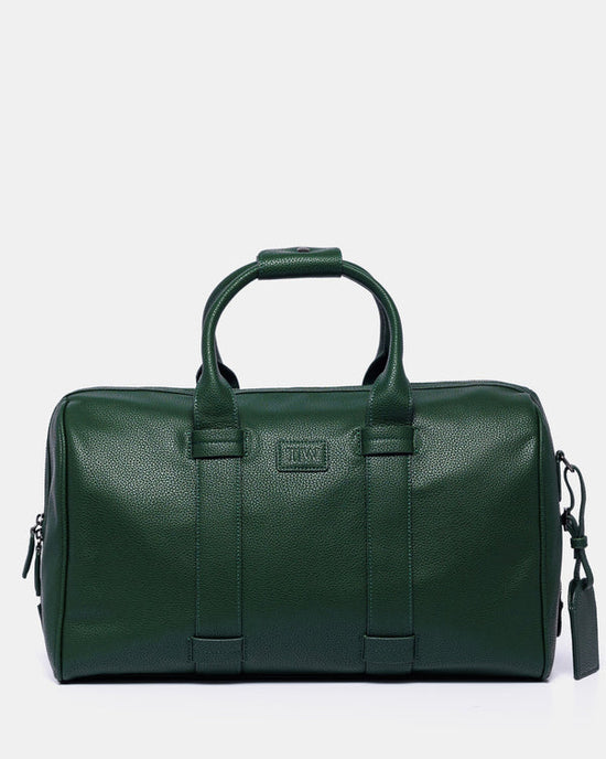 green duffle bag