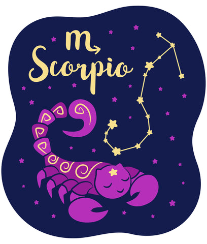 Celebrate your Scorpio Zodiac personality with our prints featuring your sign, constellation, and your identifying Scorpion Scorpio Water Sign mascot. Printed on our classic soft organic  cotton stretch signature knit and cut.  Our prints get your mystical knowledge of your child's individual personality out front and center in our Colored Horoscope, Zodiac Astrology screen printed on our Light Grey Tank Top