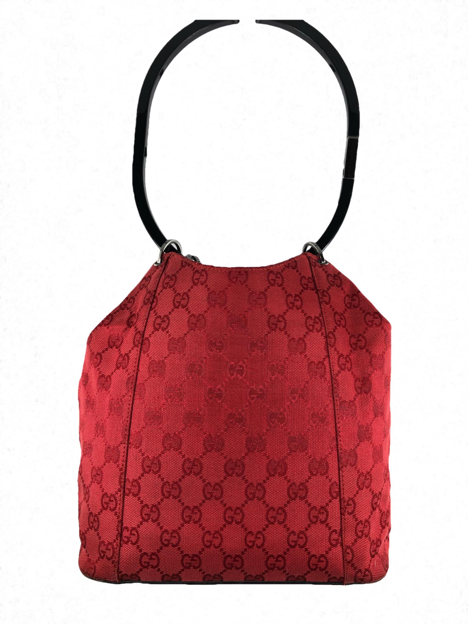 gucci red monogram bag