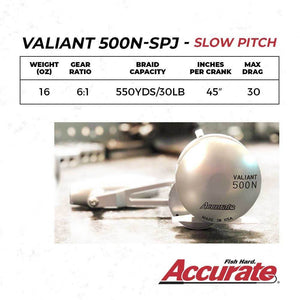 Accurate Valiant Slow Pitch Conventional Reels BV2-300-SPJ