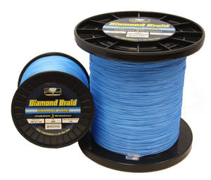 Diamond Yard Line Collegiate 8X Solid Braided Line - 300 yd. - 10 lb. - UF  - Blue/Orange