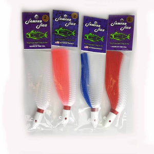 5 pkgs of 3 (15) Pompano fishing jigs 1/4 oz pink, chartreuse white lures  1A