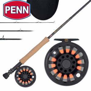 PENN Passion II Spinning Reel and Fishing Rod Combo, Black/Rose Gold, 2000  Size