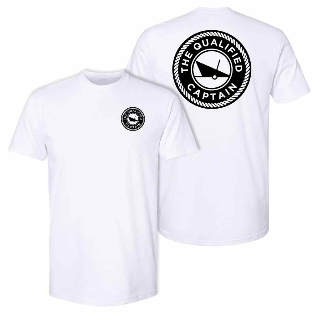 The Qualified Captain White/Black Qualified S/S Tee Shirt – Capt. Harry ...