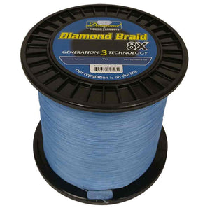 1500yds Blue Hollow Core Diamond Braid Line-Capt Harrys Fishing