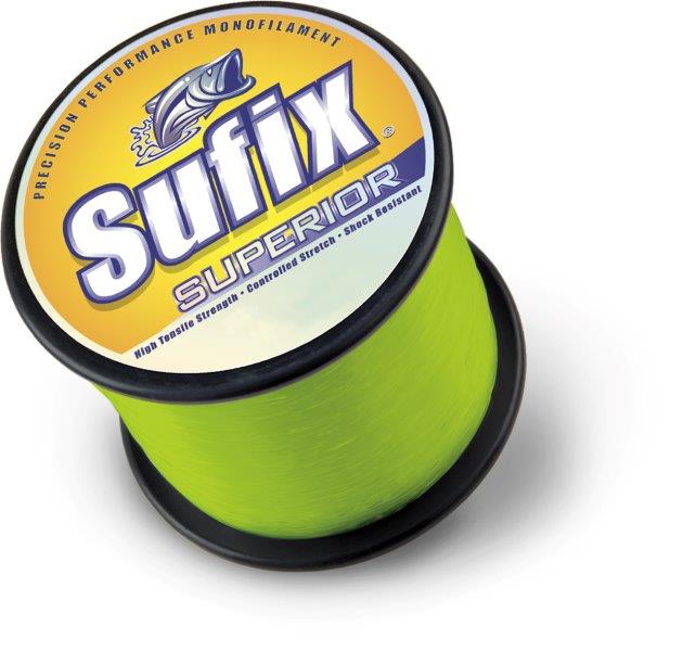 Sufix Superior Monofilament Line, 100 LB, 2405 YDS, Hi Vis - 650-300-img-0