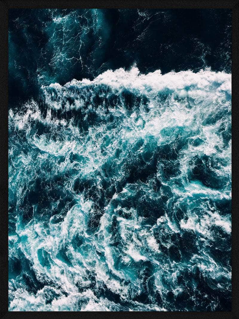 Billede af Bølger med skum plakat