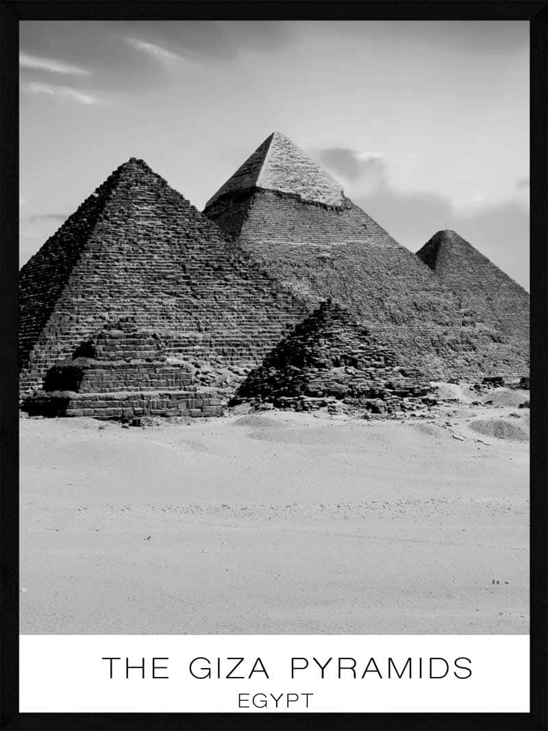 Billede af Giza pyramiderne - Plakat