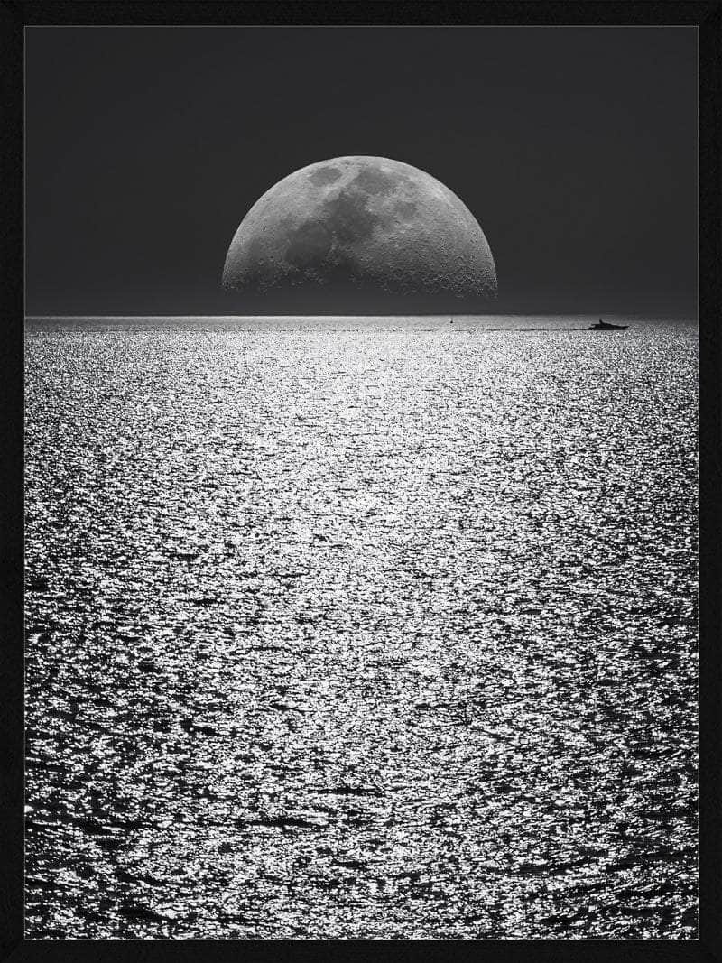 Billede af Måne i havet plakat