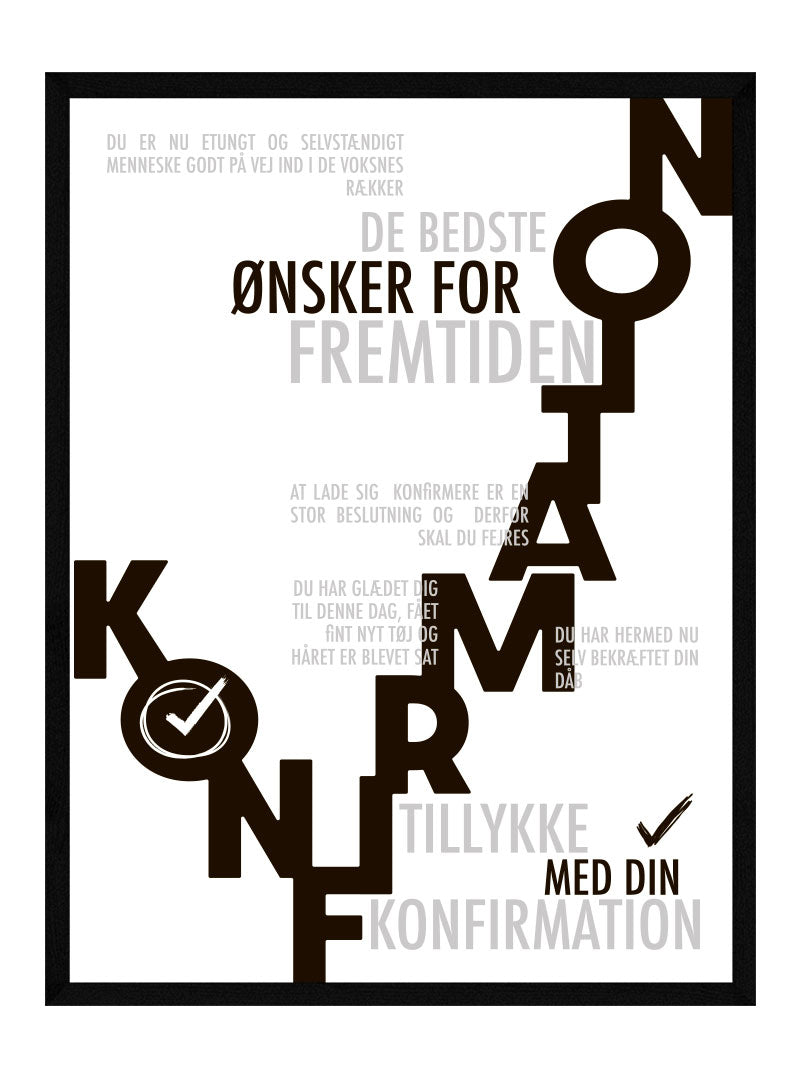 Billede af konfirmand plakat - Personlig plakat