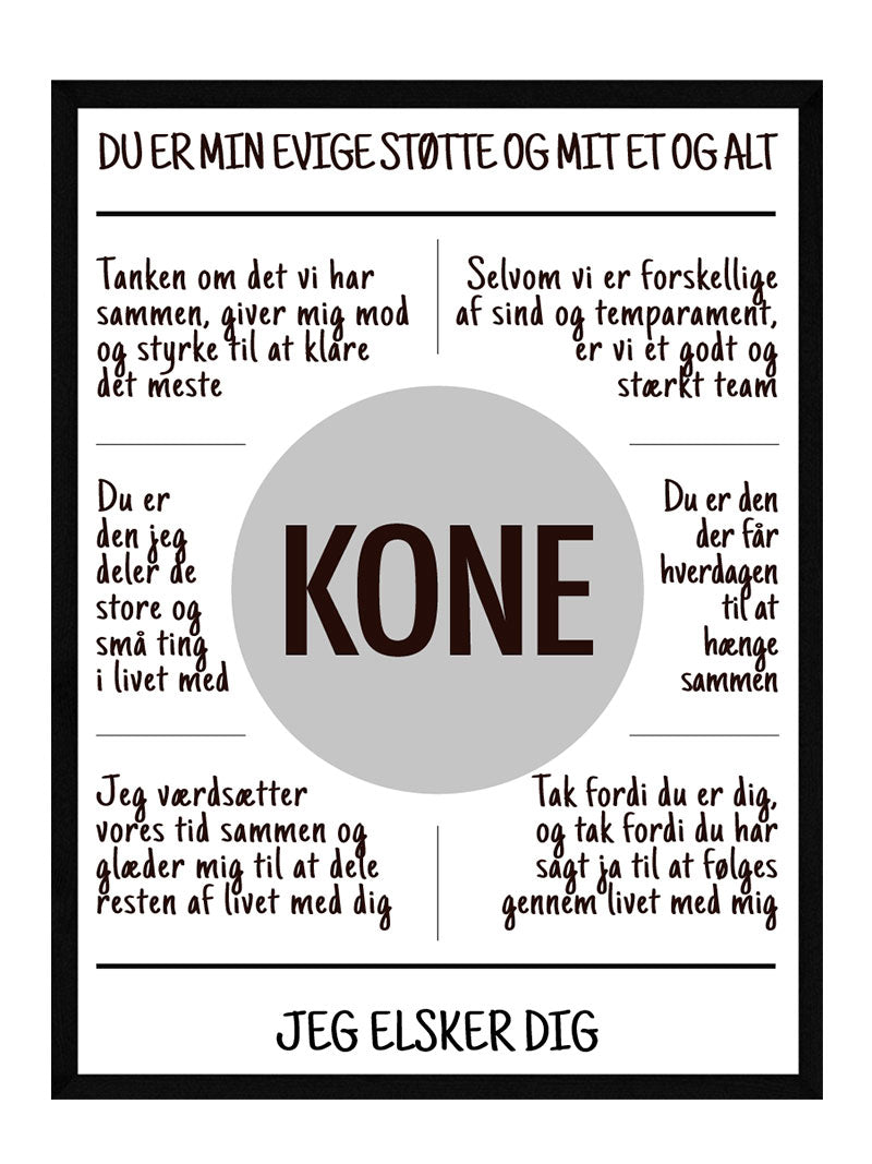 Billede af Kone Plakat