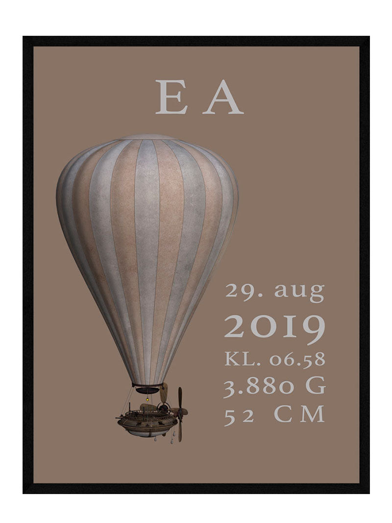 Se Luftballon børneplakat pige hos POSTERSbyUS