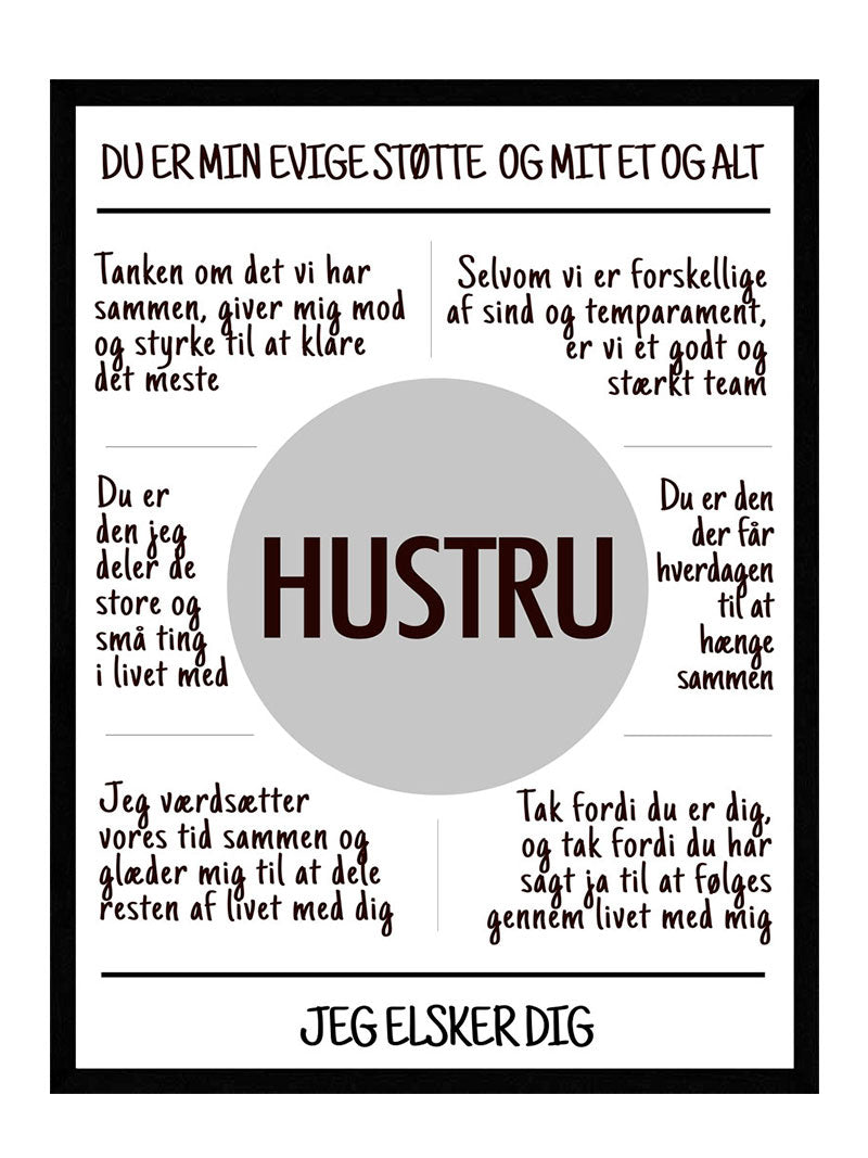 Billede af Hustru - Plakat