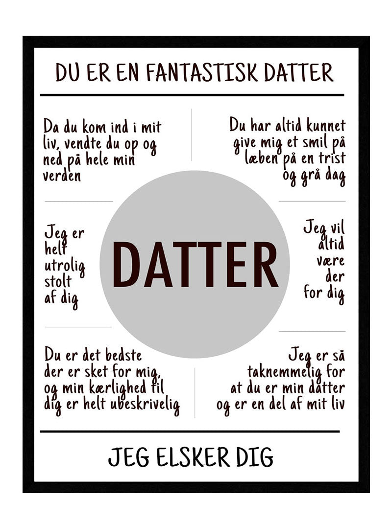 Billede af Datter plakat