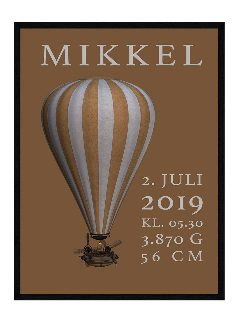 Billede af Luftballon børneplakat unisex