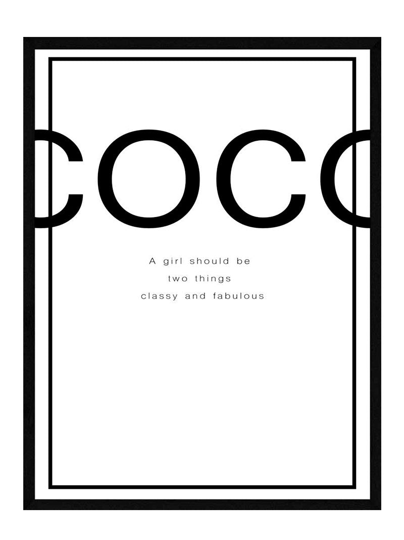 Billede af Coco chanel - plakat