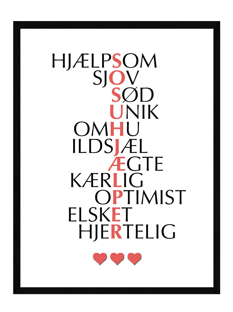 Billede af Sosu-hjælper citat plakat