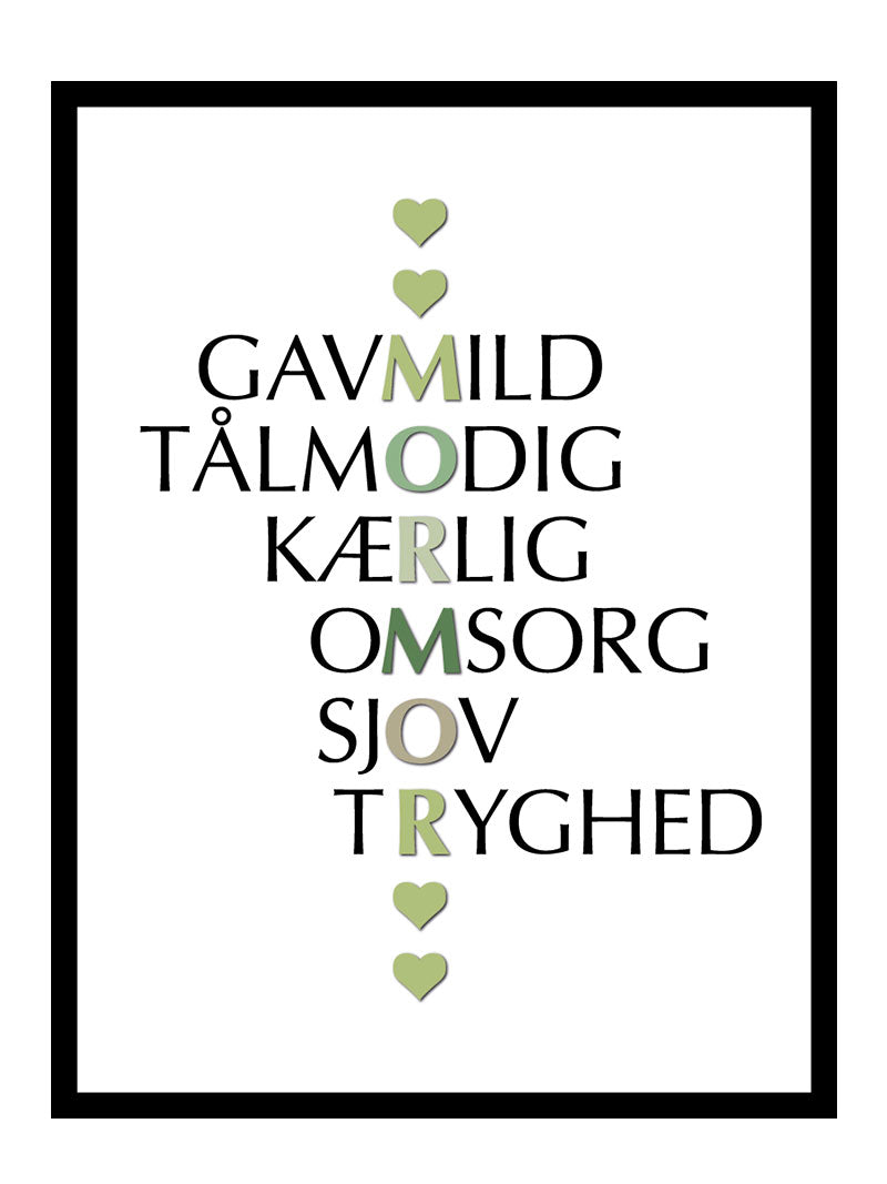 Billede af Mormor citater plakat