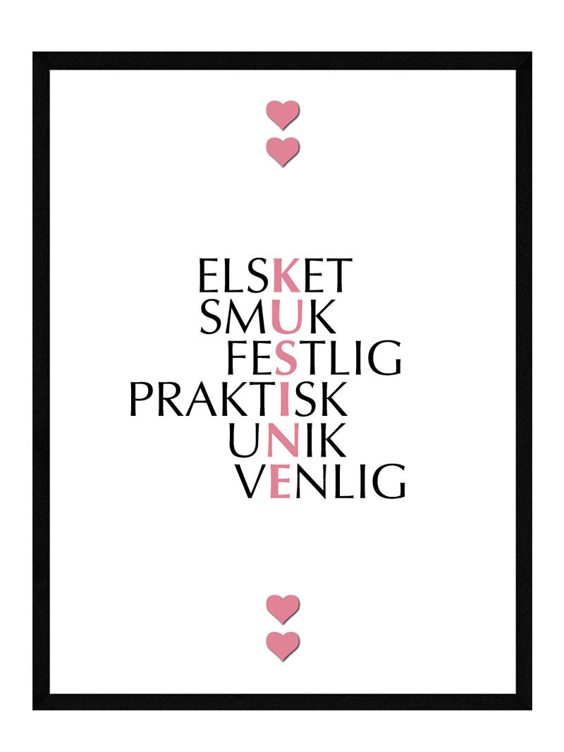 Billede af Kusine citat plakat