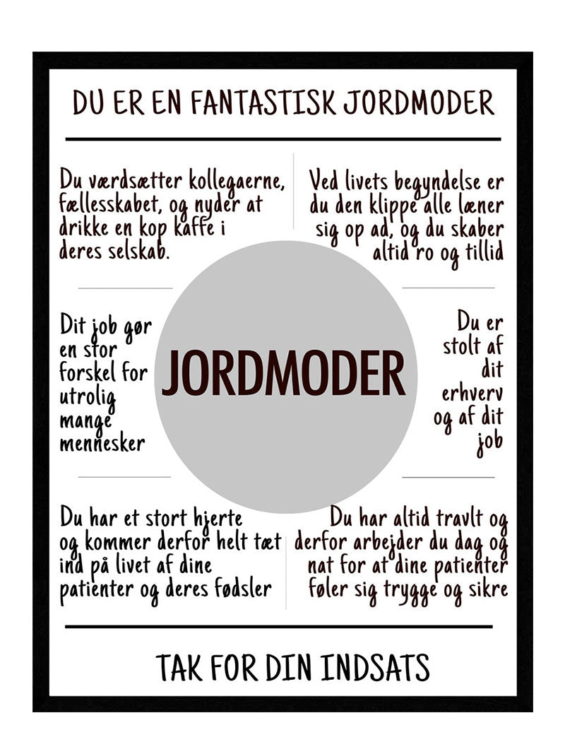 Billede af Jordmoder plakat