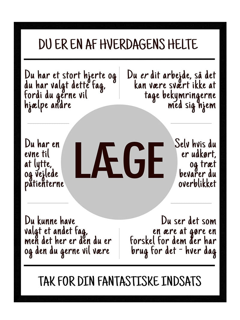 Billede af Læge plakat