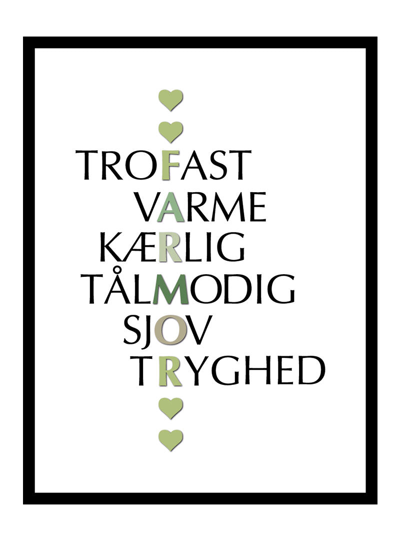 Billede af Farmor citater plakat