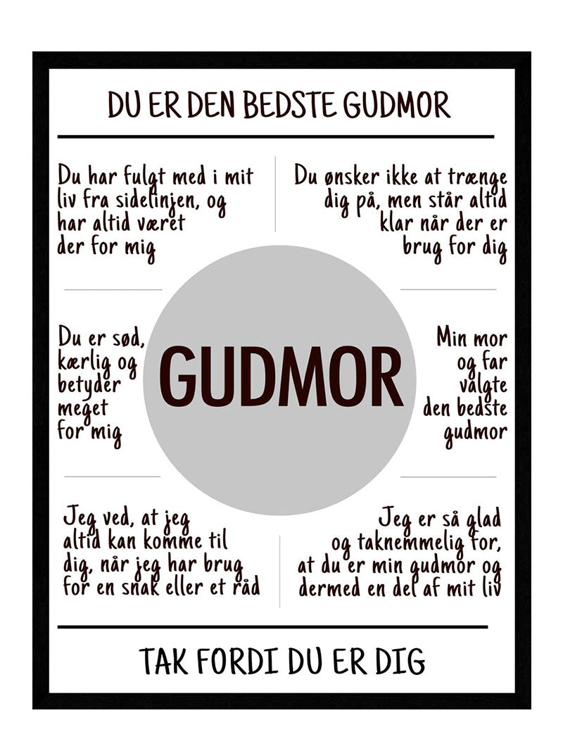 Billede af Gudmor plakat