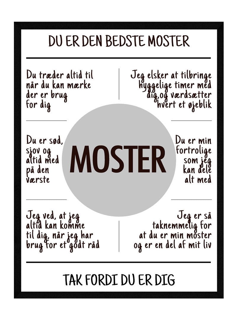 Billede af Moster plakat