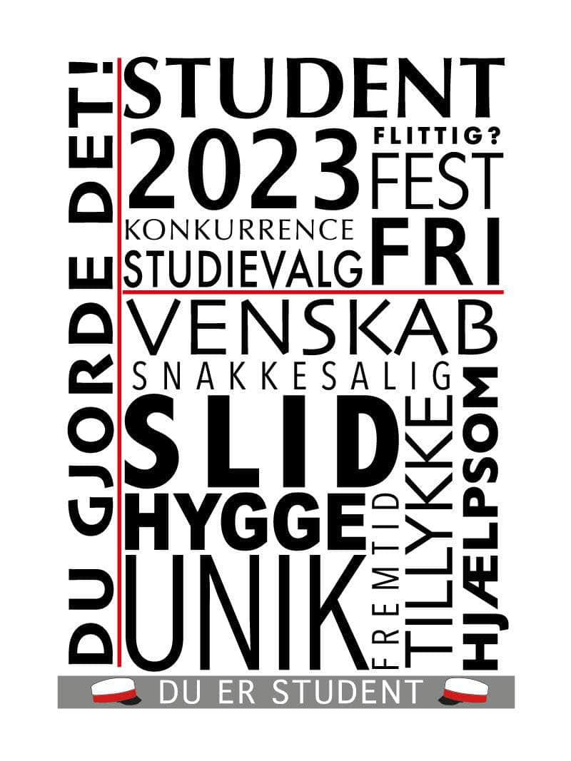 Billede af Student citat plakat