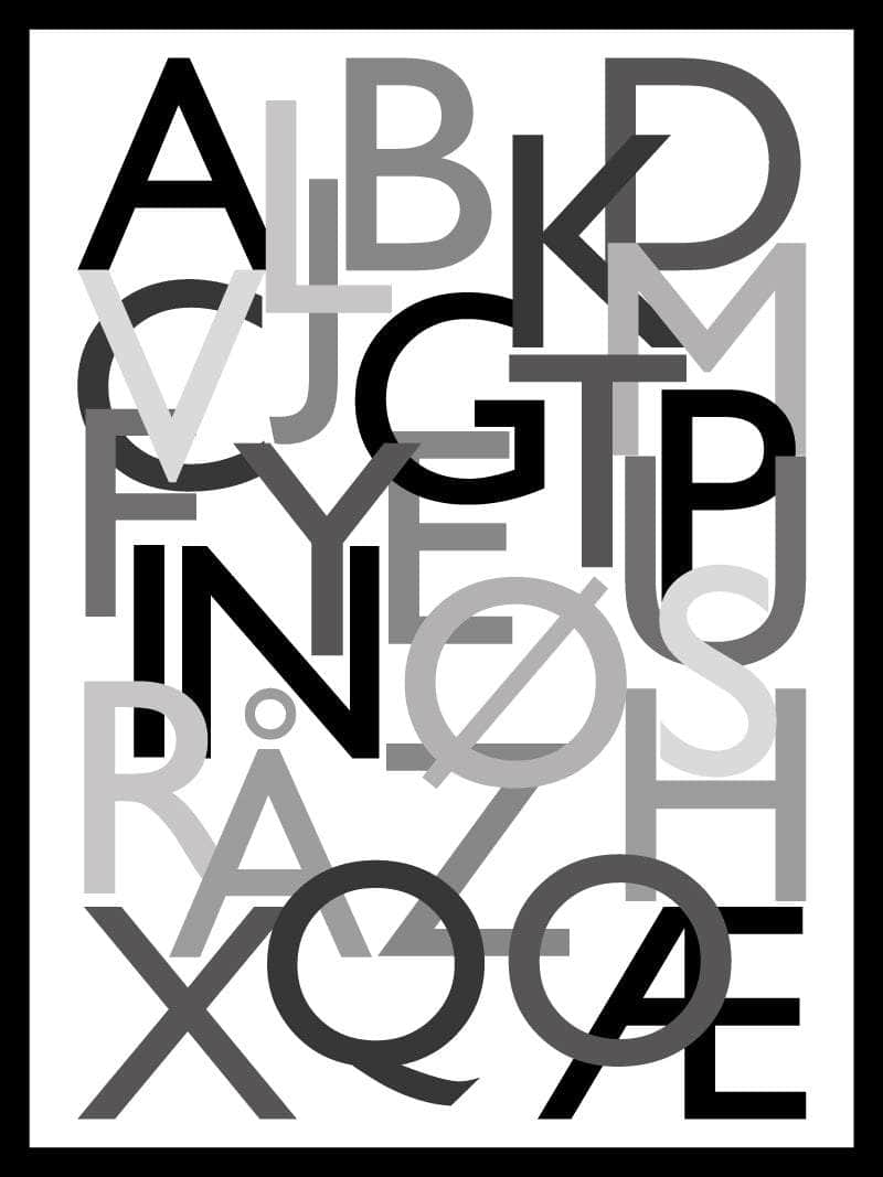 Billede af Alfabet plakat | Citat plakat | POSTERSbyUS