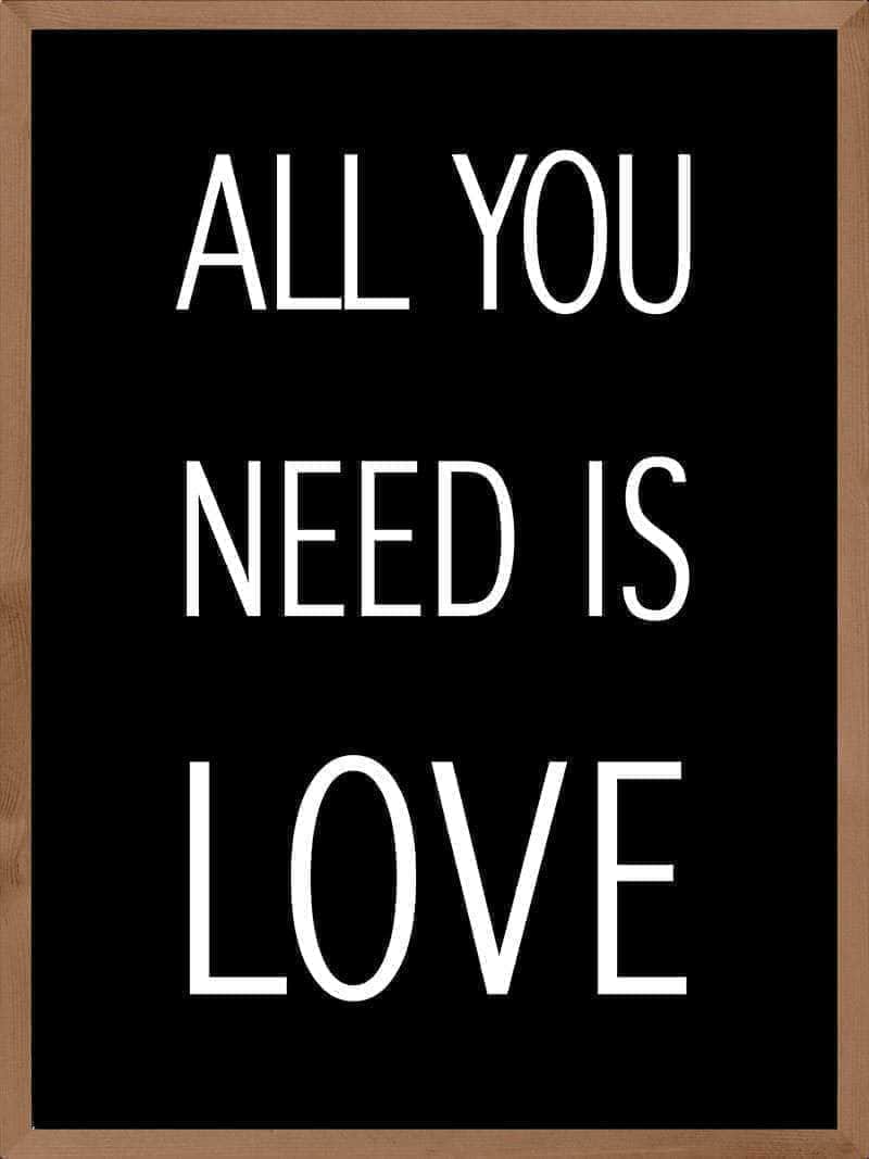 Billede af All you need is love plakat