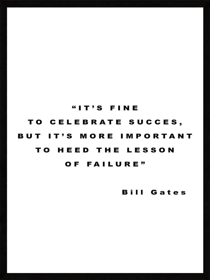Billede af Celebrate sucess - Bill Gates Plakat