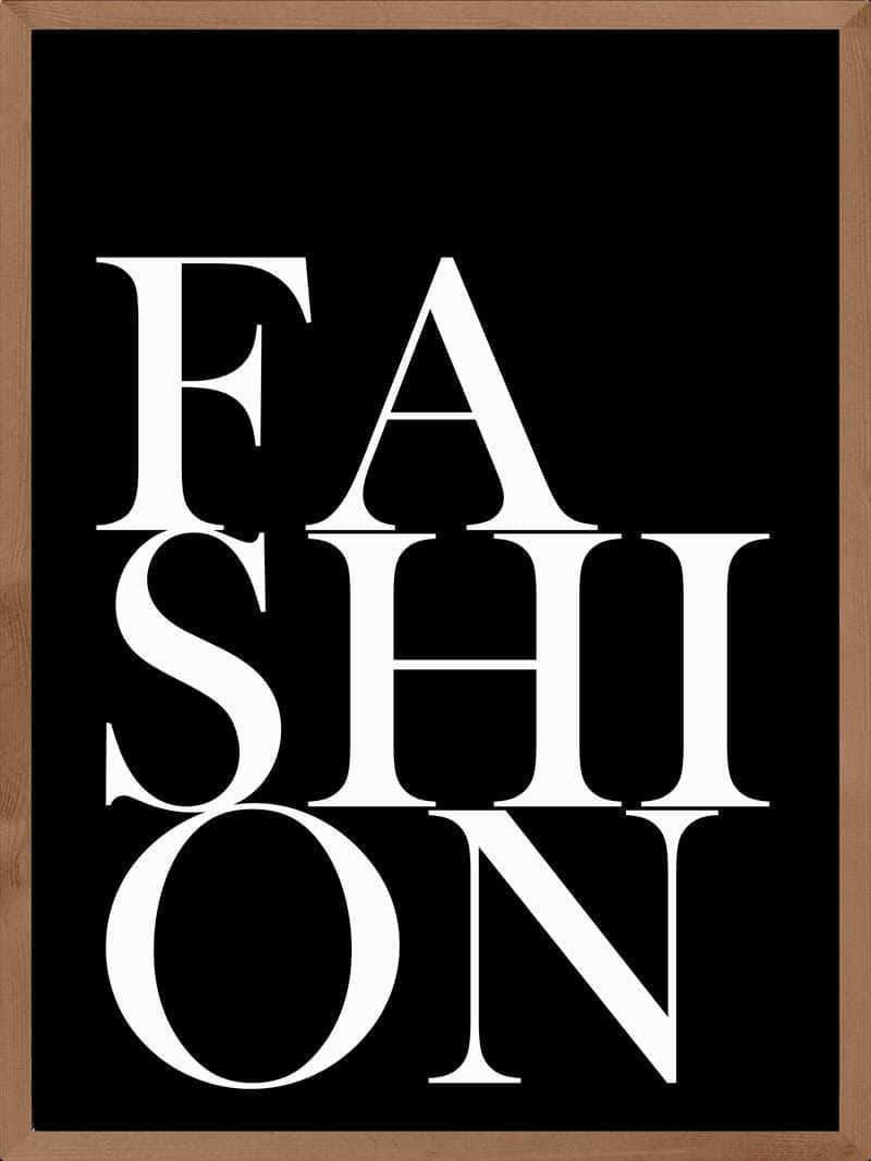 Billede af Fashion plakat
