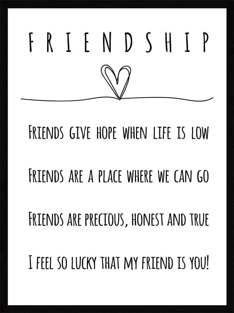 Se Friendship - Plakat hos POSTERSbyUS