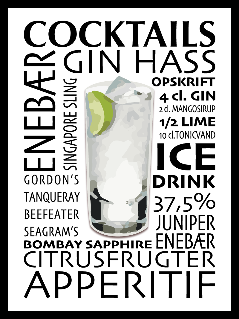 Billede af Gin plakat