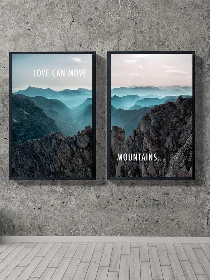 Billede af Love can move mountains