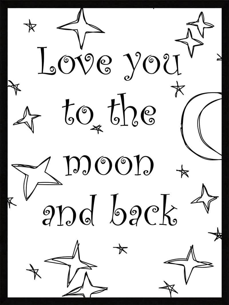 Se Love you to the moon hos POSTERSbyUS