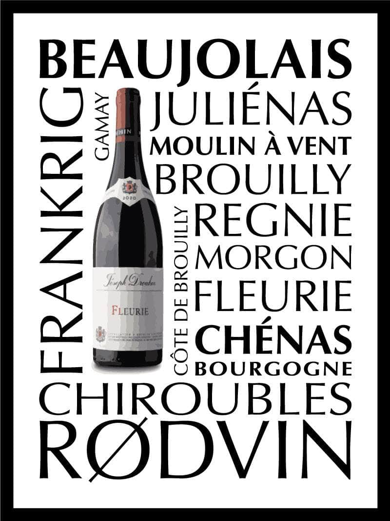 Billede af Rødvin plakat beaujolais
