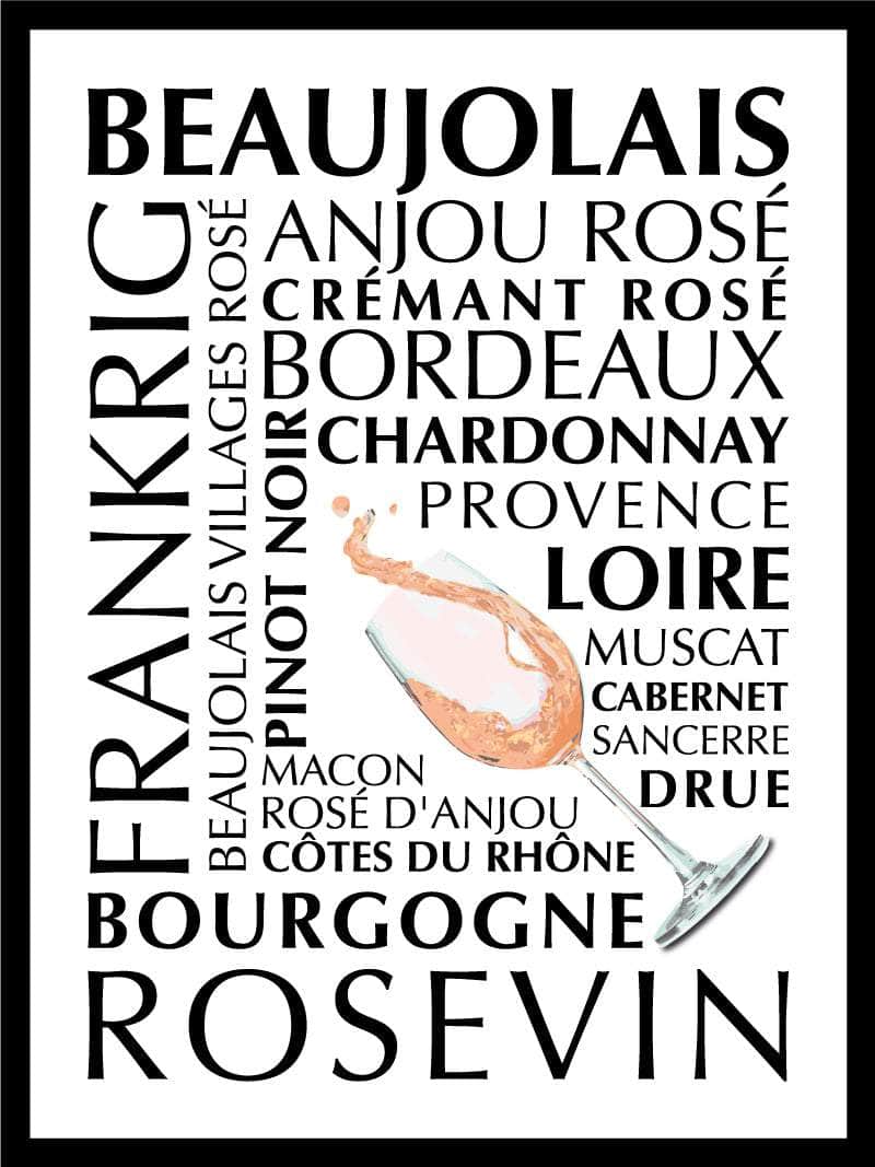 Billede af Rosé plakat Frankrig