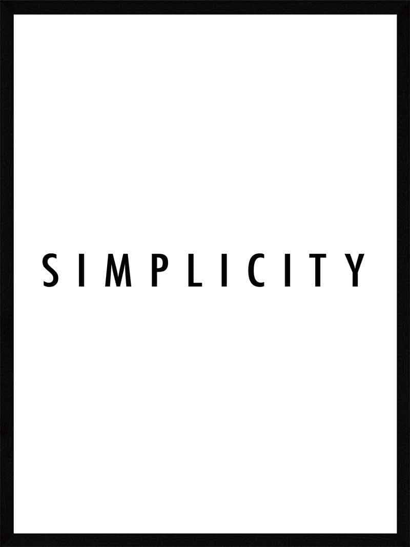 Billede af Simplicity plakat